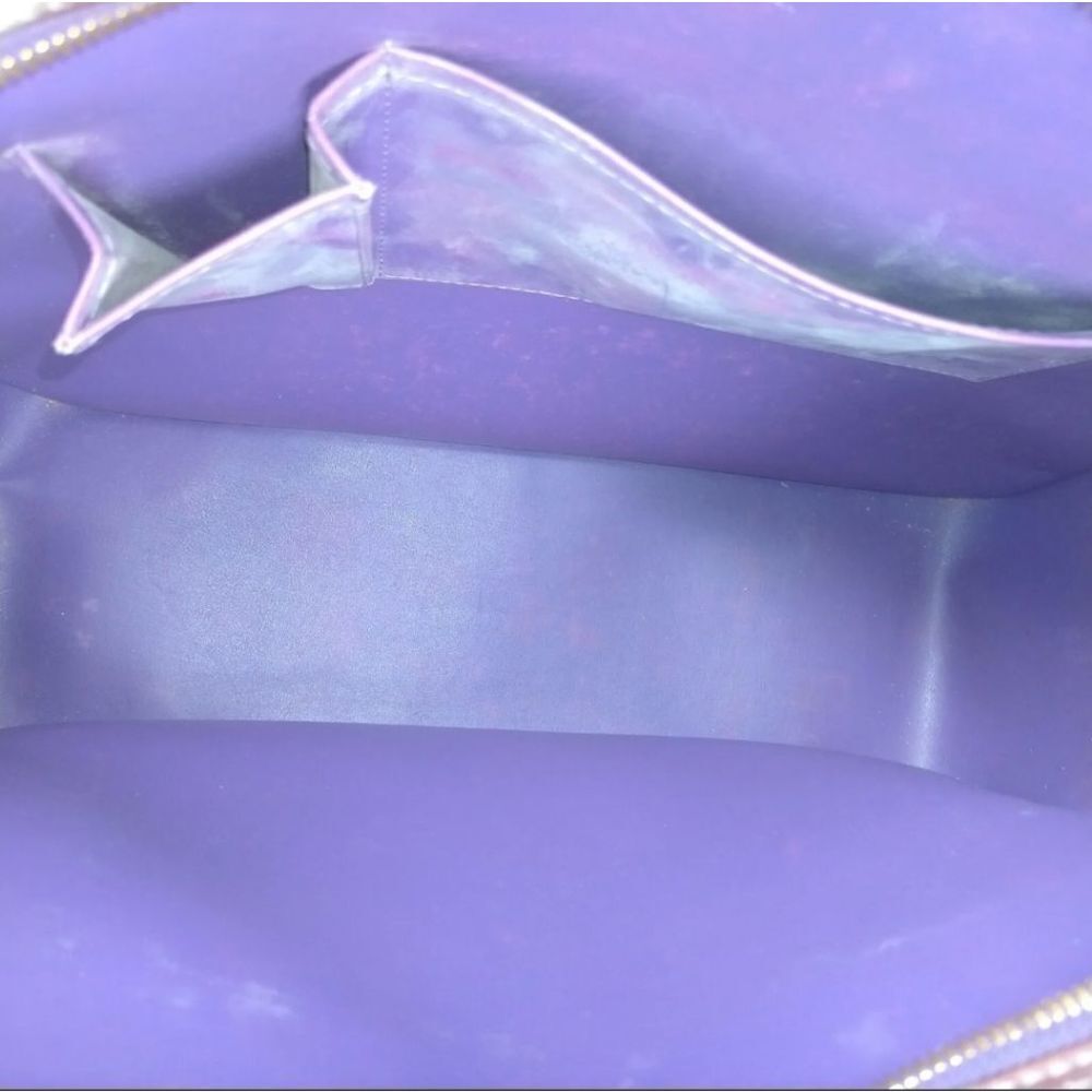 Authentic Louis Vuitton LV Hand Bag M91081 Sutton Purple/Bronze Vernis 2104323. - Picture 8 of 9